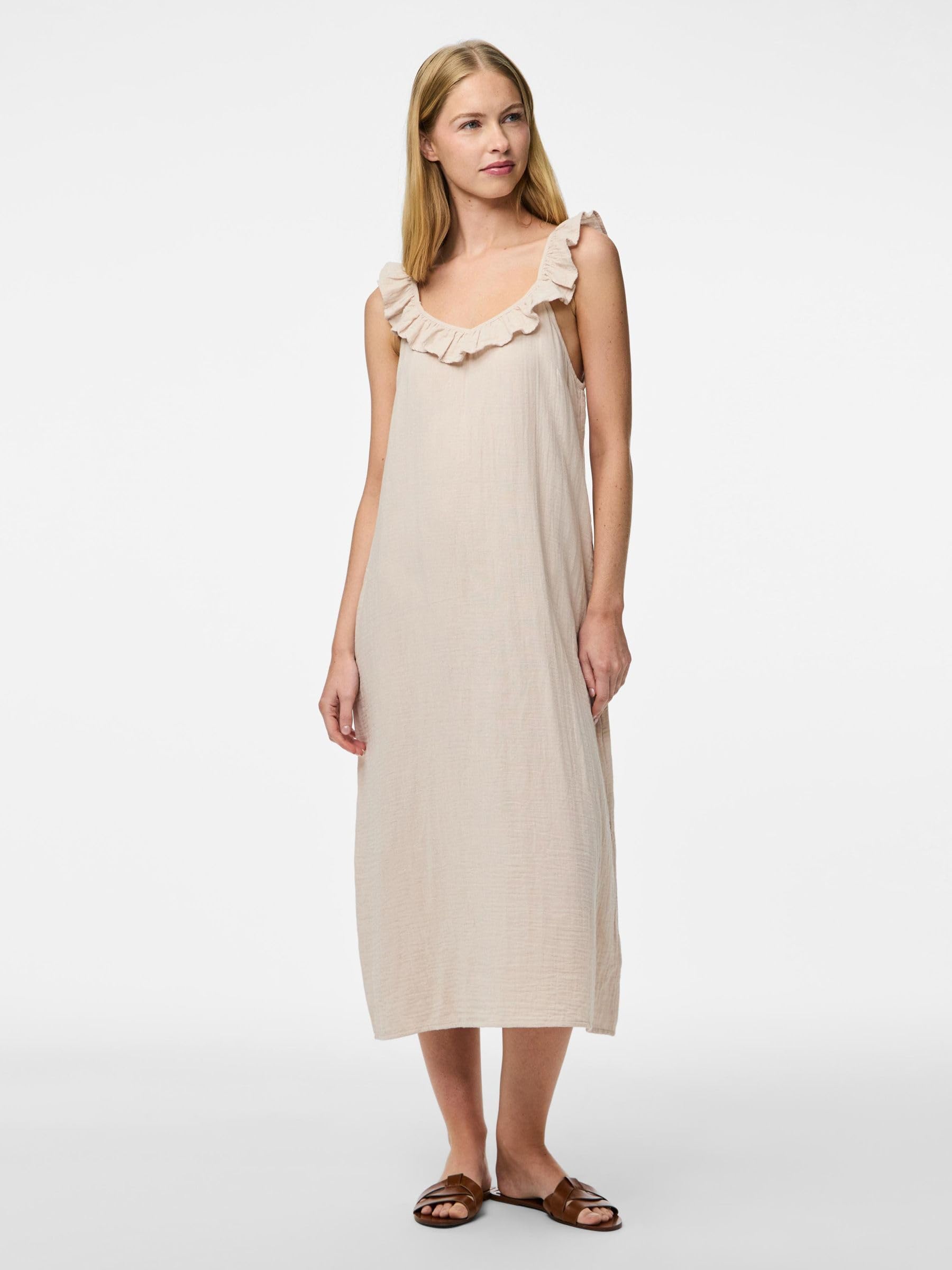 PIECES Pcsastina SL Midi abito donna M uso quotidiano