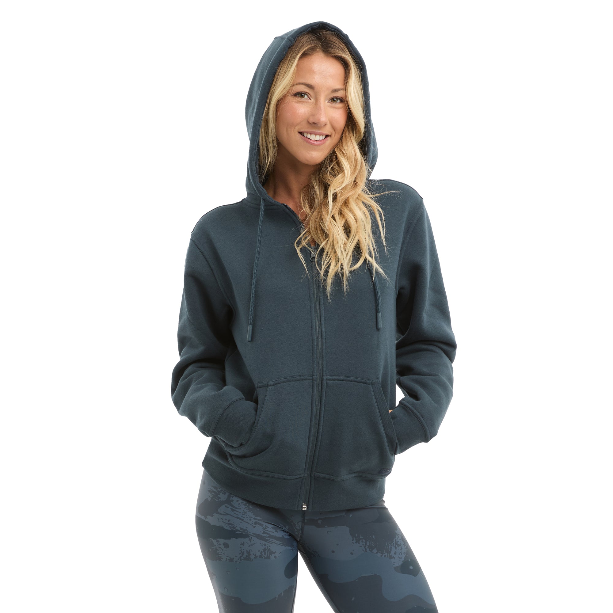 PELAGIC Ws Tanner felpa zip blu navy cotone caldo