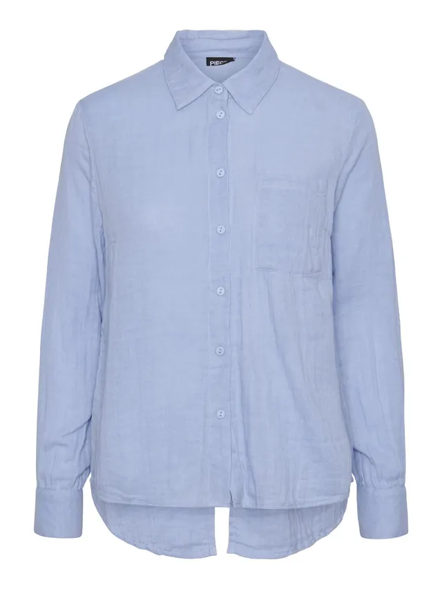 Pieces Pckappel Tie camicia ortensia manica lunga