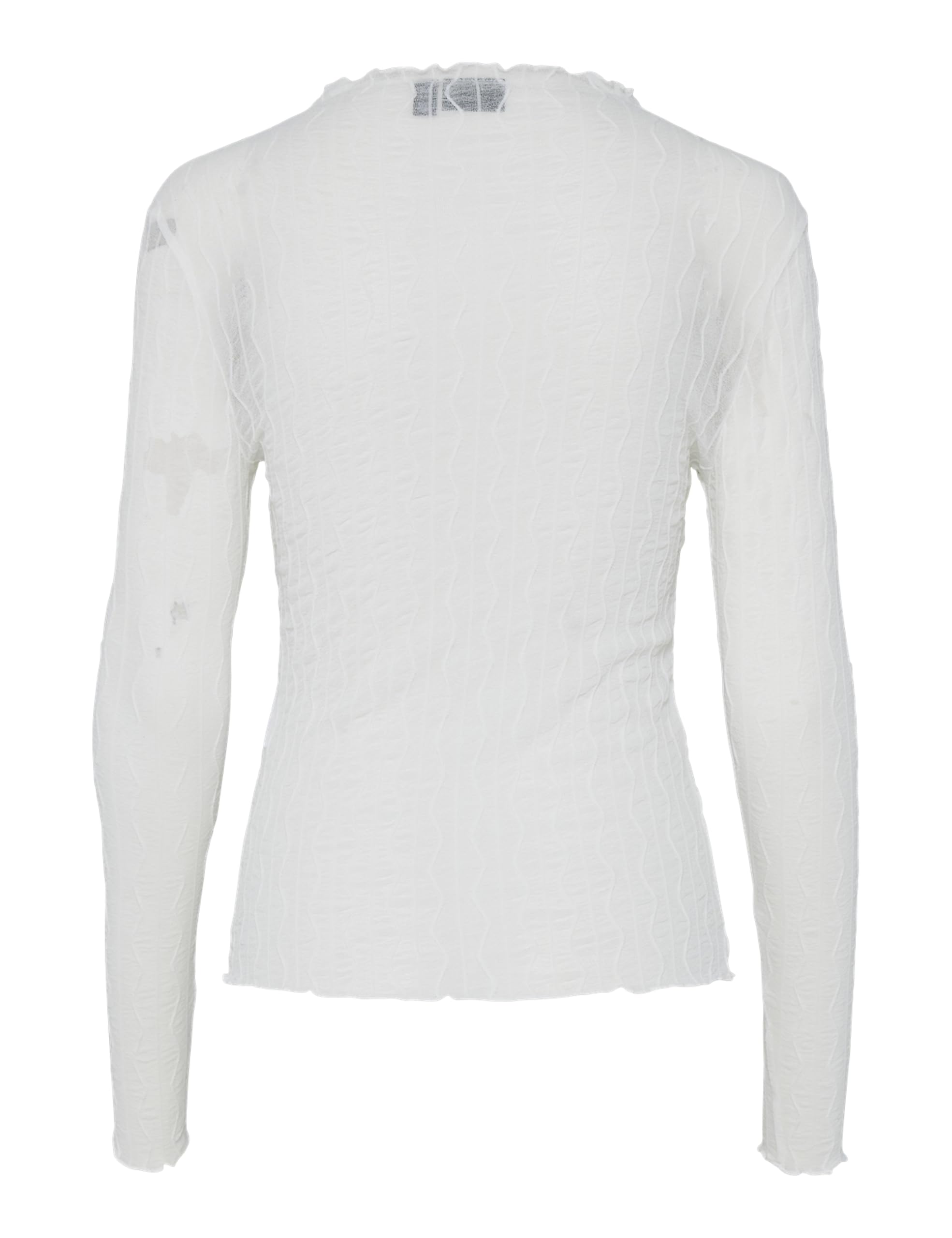 Pieces Pcpriya Sandra LS top donna S cotone collo alto