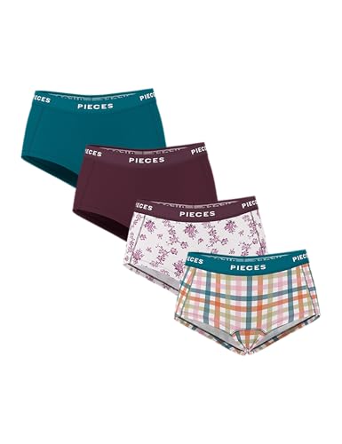 Pieces Pclogo Lady 4 Pack BC maglietta donna