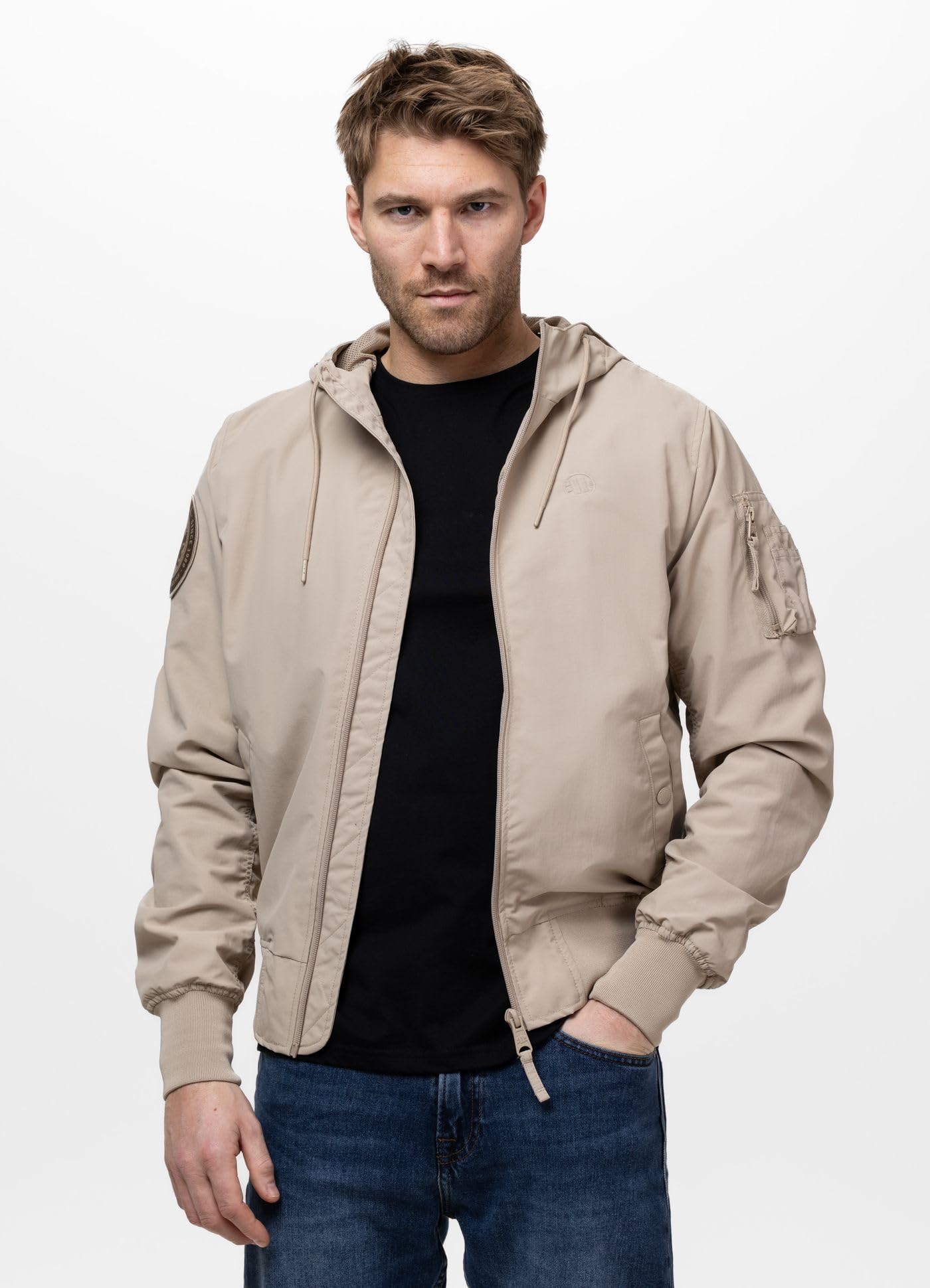 Pitbull Hooper bomber uomo nylon leggero antivento