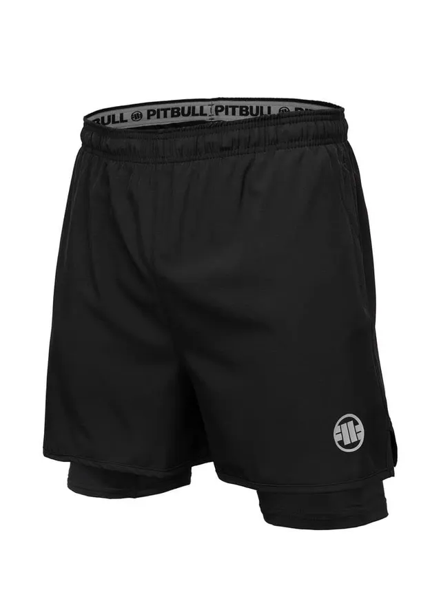 Pitbull Pro Plus Mesh New Logo shorts sportivi uomo mesh
