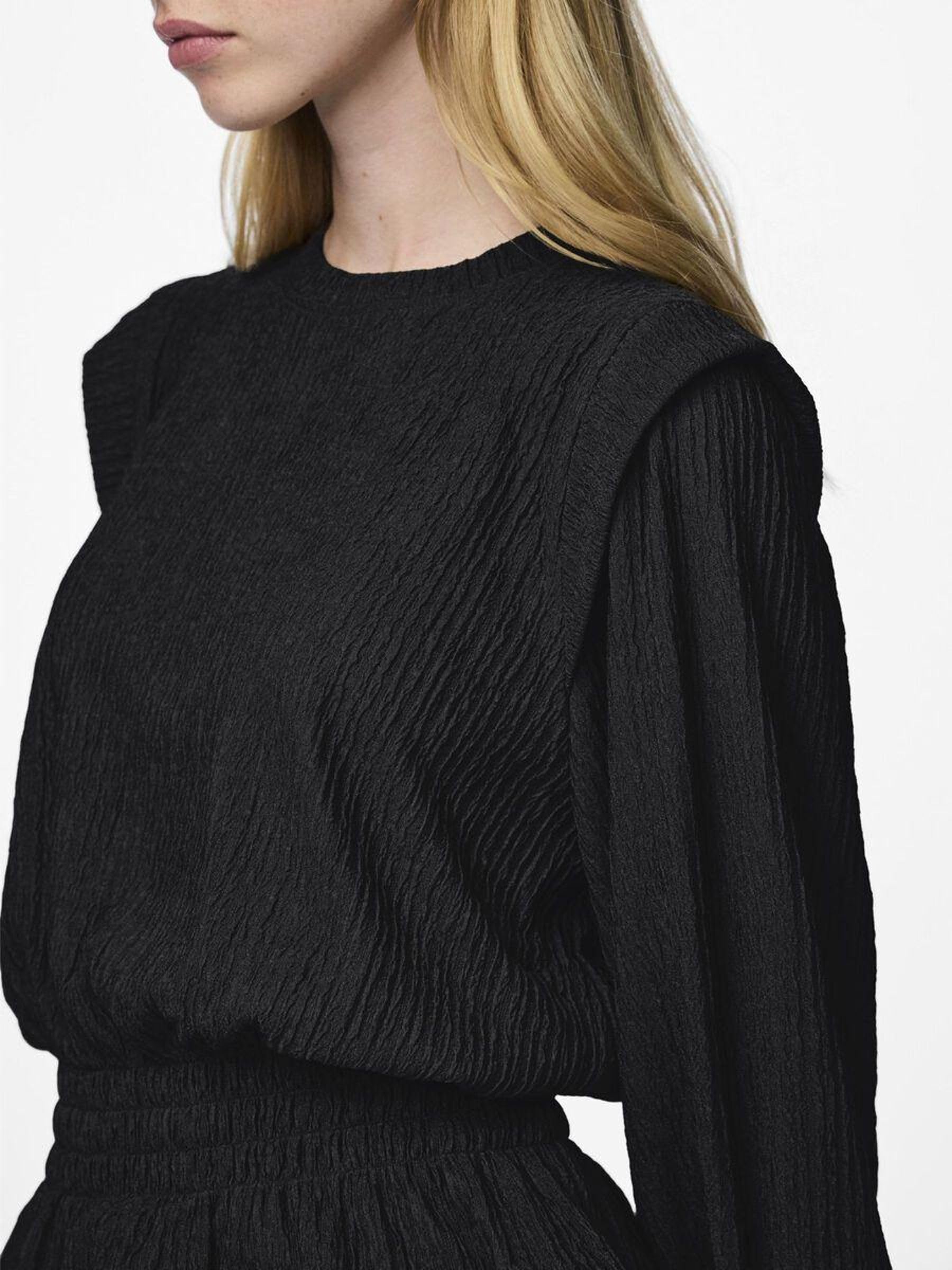 PIECES Pcnilas top donna manica lunga nero taglia XS