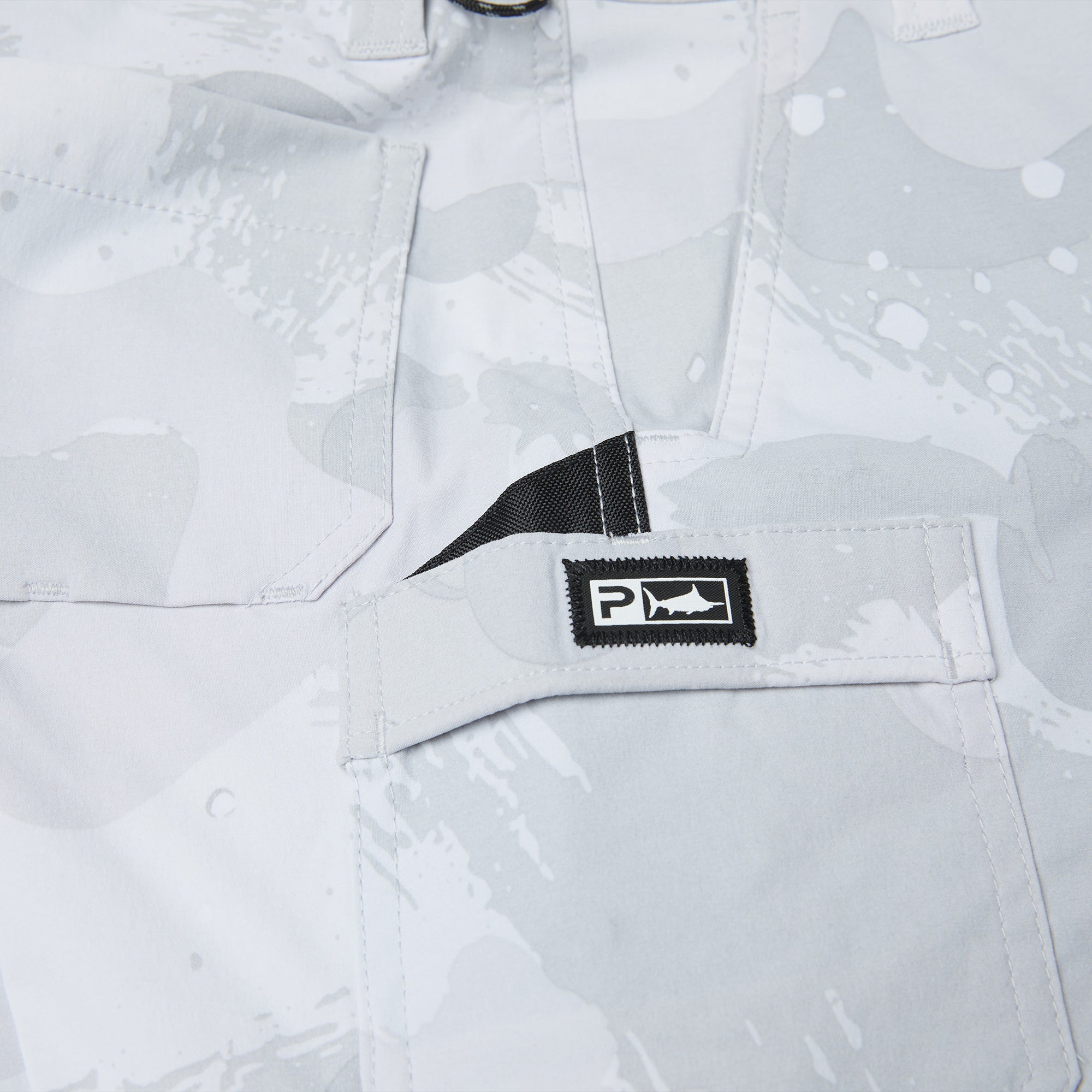 Pelagic Madeira Cargo shorts ragazzo grigio chiaro tasche