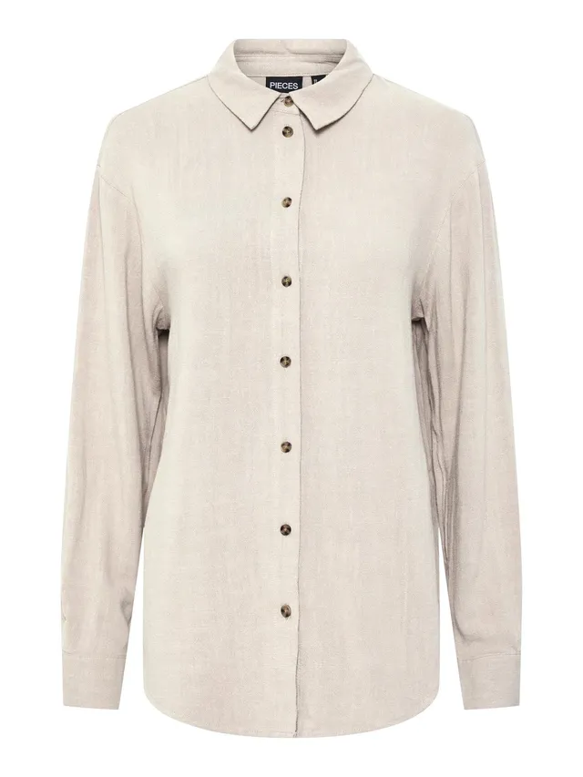 Pieces Pcvinsty camicia ecovero manica lunga taglia XL