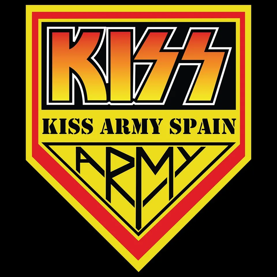 Matrix Music Store Tee-Records Kiss-Army Spain Logo t-shirt cotone organico
