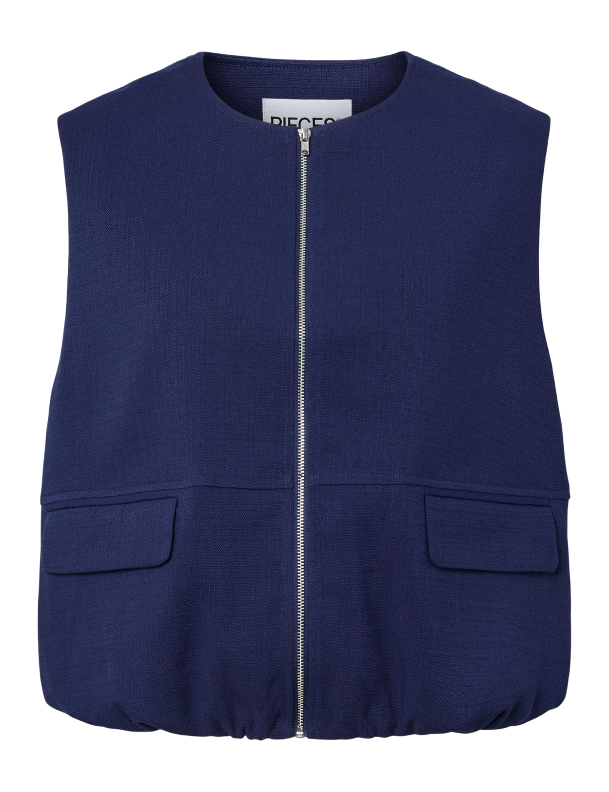 Pieces Pcfaleah gilet donna con tasche vestibilità dritta