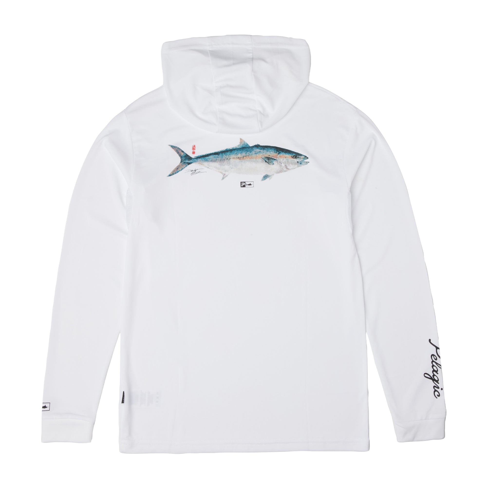 Pelagic Aquatek Yellowtail maglia pesca bambino White