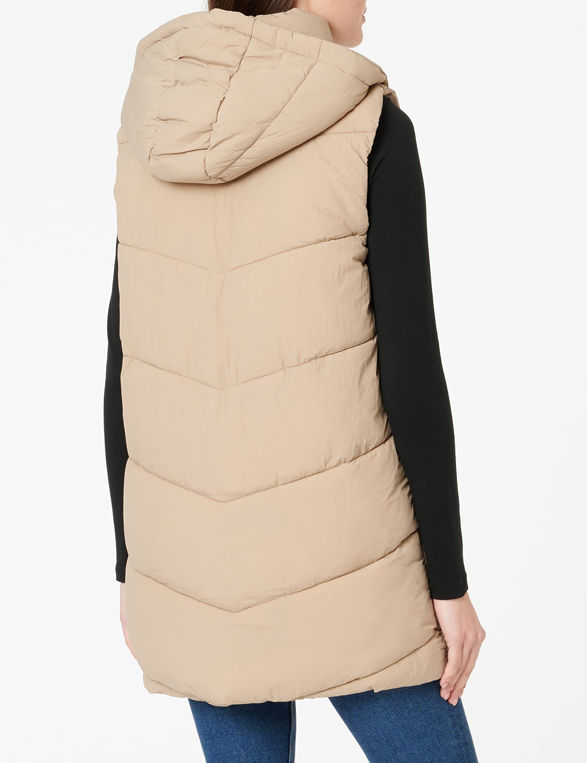 Pieces Pcjamilla Noos Bc gilet imbottito visone argenteo