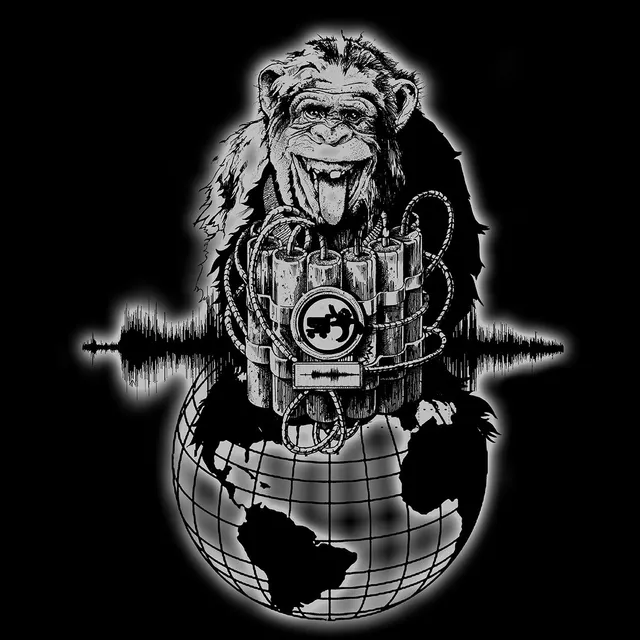 Matrix Merkel Market Monkey t-shirt cotone bio white light