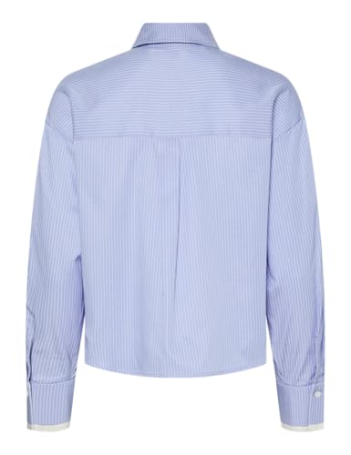 Pieces Pcjeona LS Wvn BC camicia donna taglia M lavanda