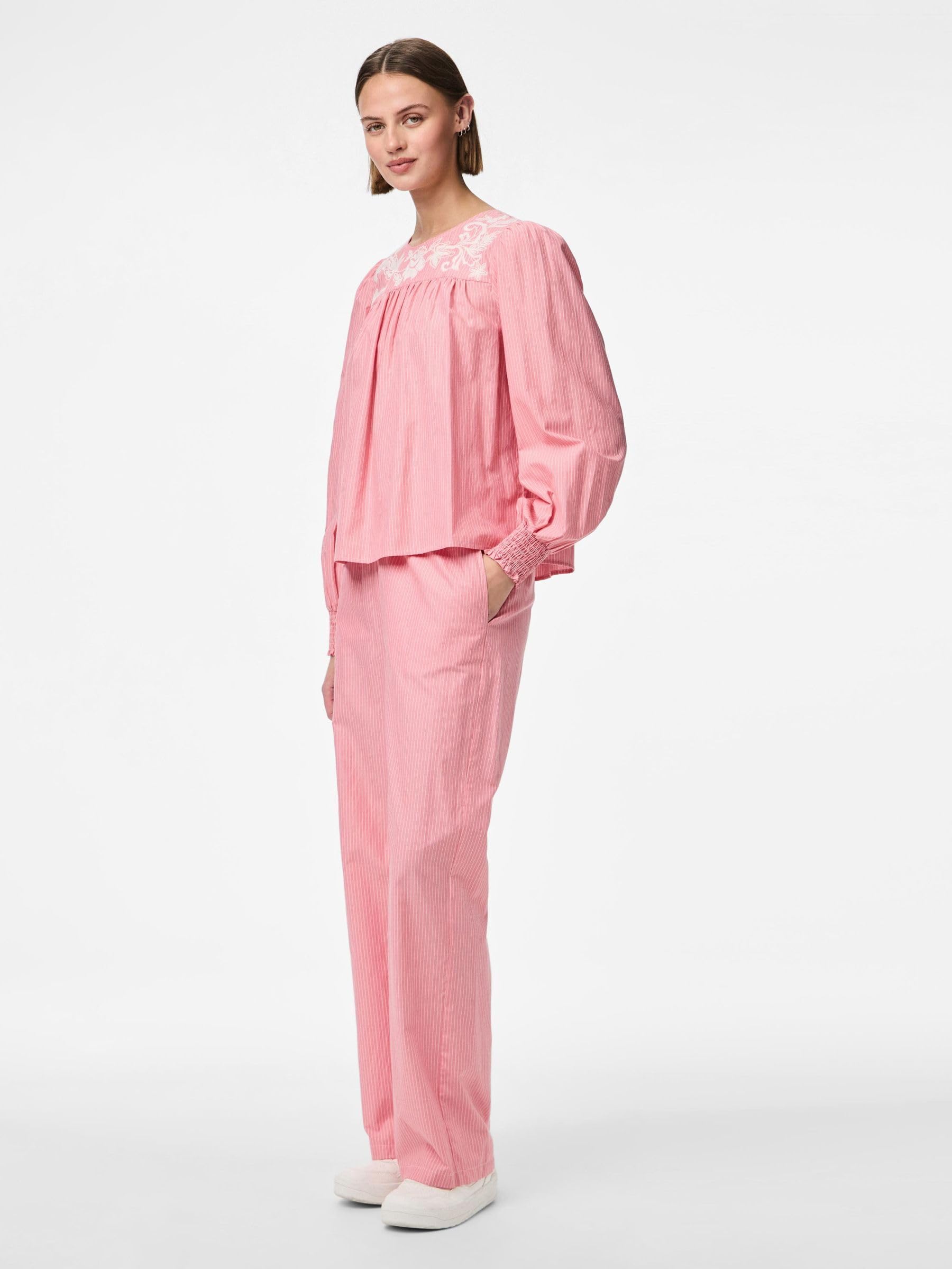 Pieces Pcsarah MW pantaloni donna taglia S gamba larga