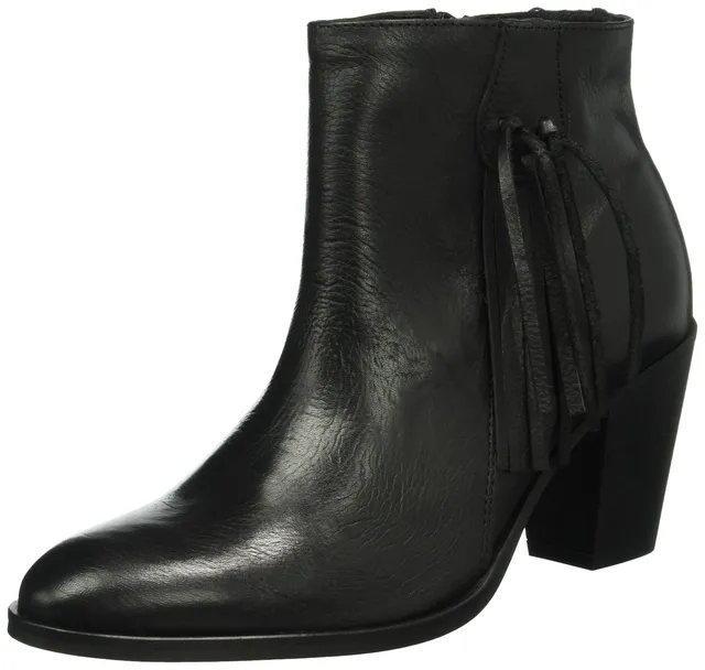 Pieces Psdiva Leather Boot stivali donna nero