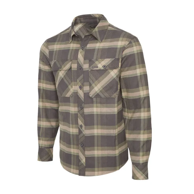Pelagic Faroe camicia flanella uomo Mangrove cotone bio