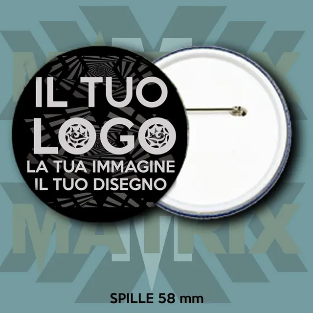 Matrix Music Store Spilla 58mm personalizzata immagini HD