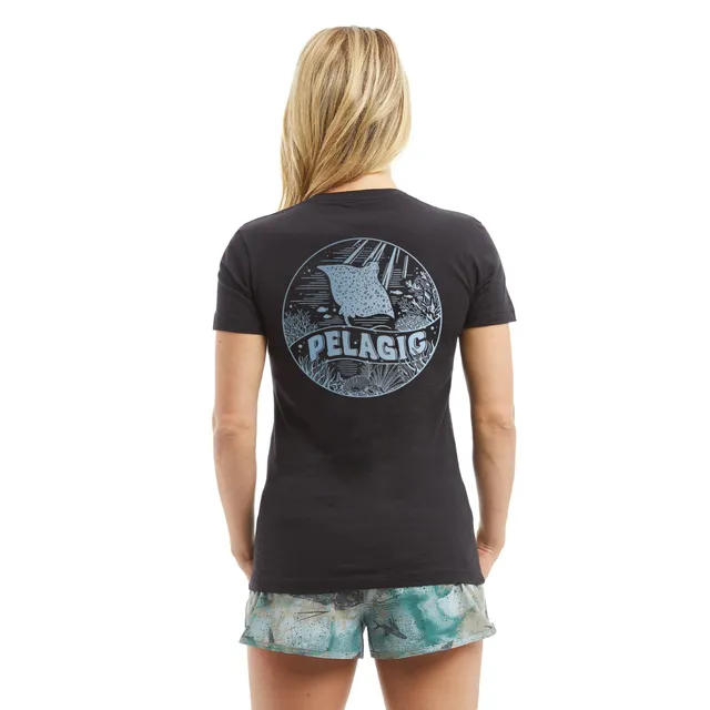 Pelagic Ws Raya maglietta donna Black cotone