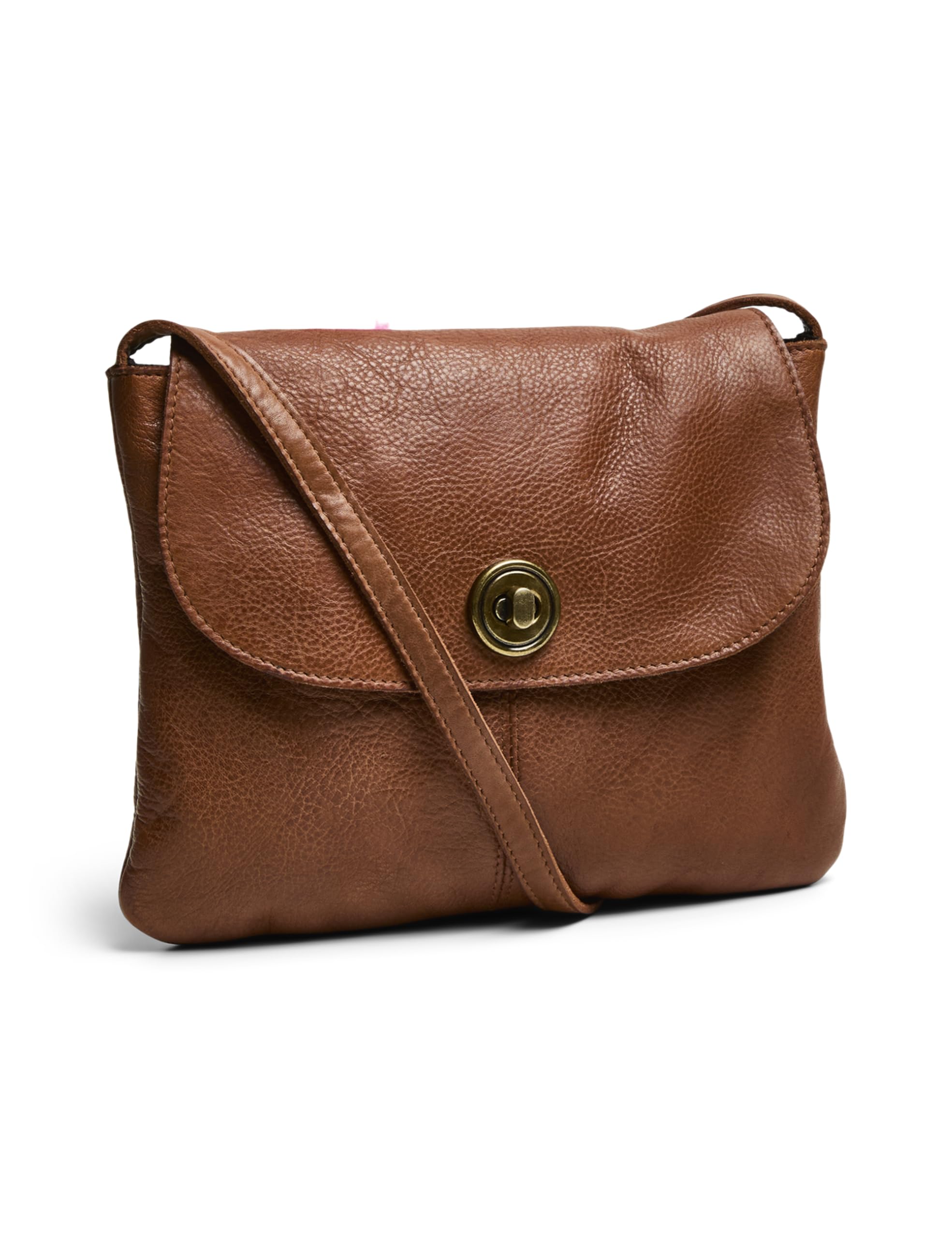 PIECES Pctotally Large Leather Party Bag Noos borsa tracolla marrone