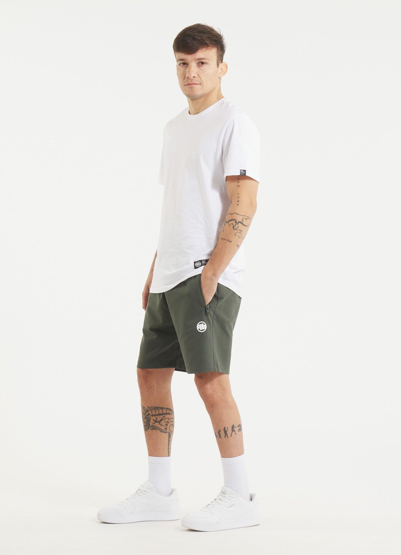 Pitbull Nugget Shorts Uomo Cotone Tasche Zip