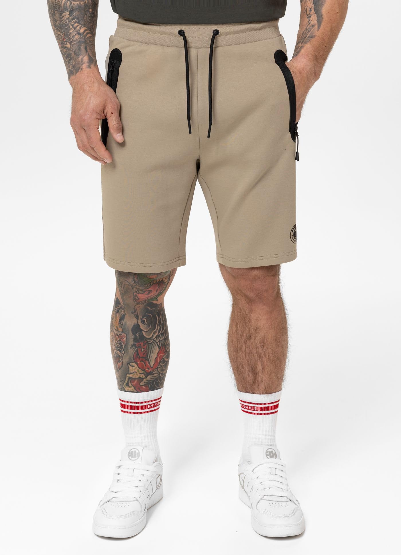 Pitbull Dogwood Shorts Uomo Cotone Tasche Zip