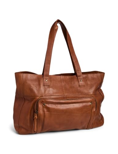 Pieces Pcribs Leather borsa viaggio donna nera pelle