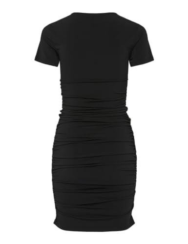 Pieces Pcmadison SS Ruching Dress Noos BC vestito nero XS
