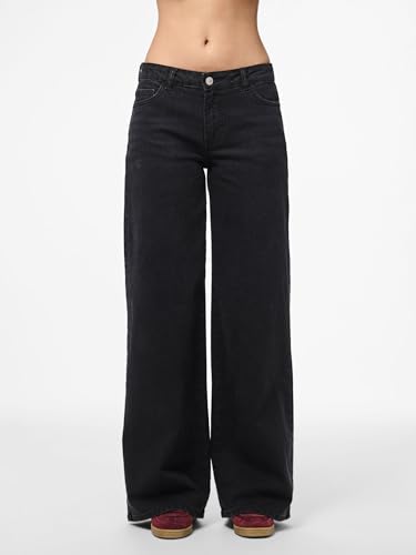 Pieces Pcselma LW Wide Fit jeans donna larghi 28W/30L
