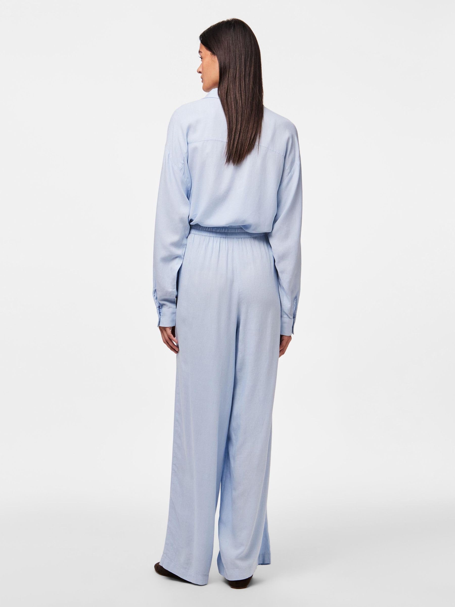 Pieces Pcpia HW Wide Pants Pwp Mm Noos pantaloni L ampi