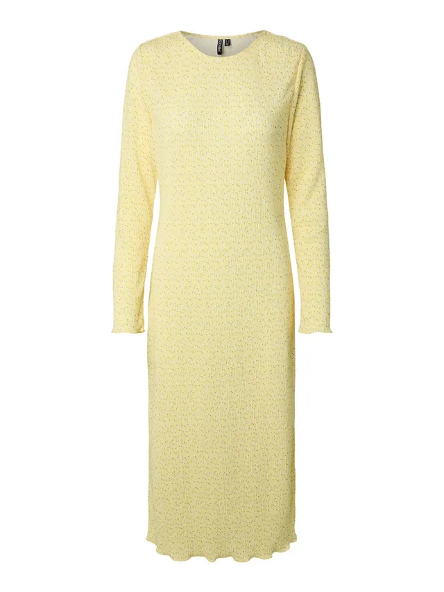 Pieces Pcflora LS Midi Dress Jrs Noos BC abito midi donna