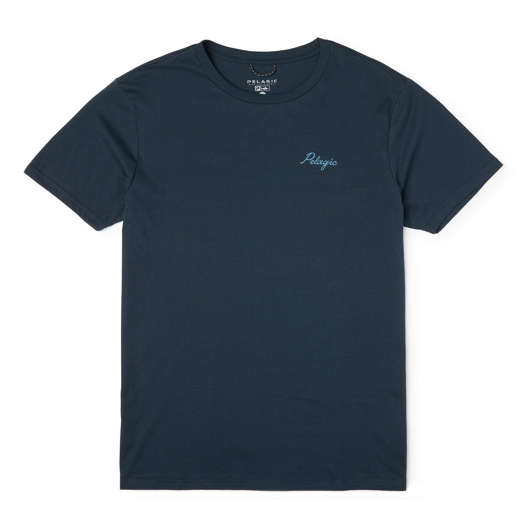 Pelagic Lines In t-shirt uomo blu navy in cotone