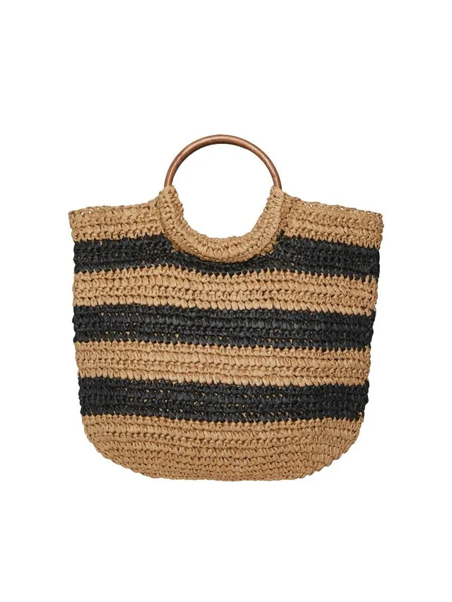 Pieces Pcklaudia Daily Bag borsa naturale nera