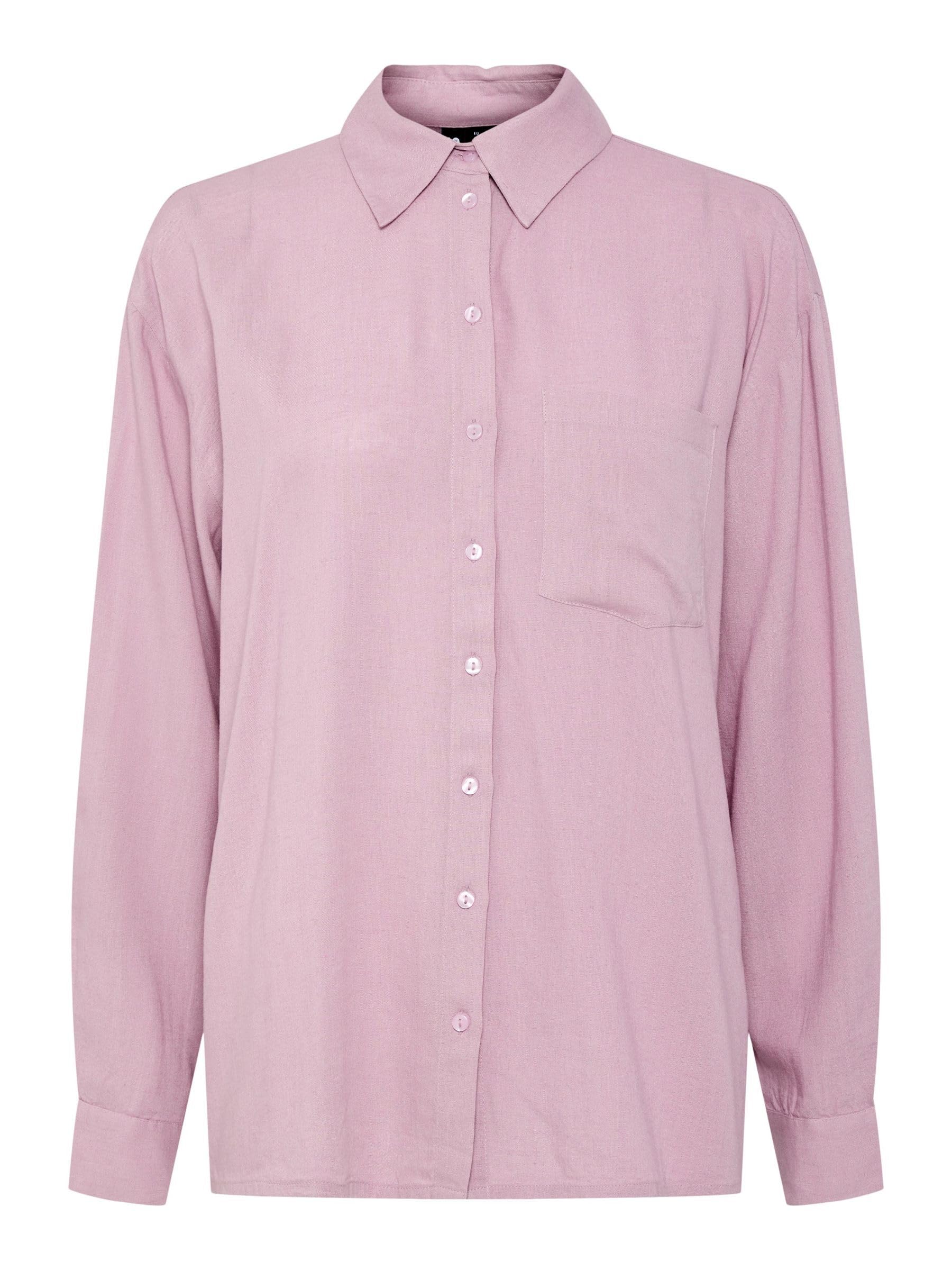 PIECES Pcpia LS Loose Shirt Pwp Mm Noos Camicia M Blu