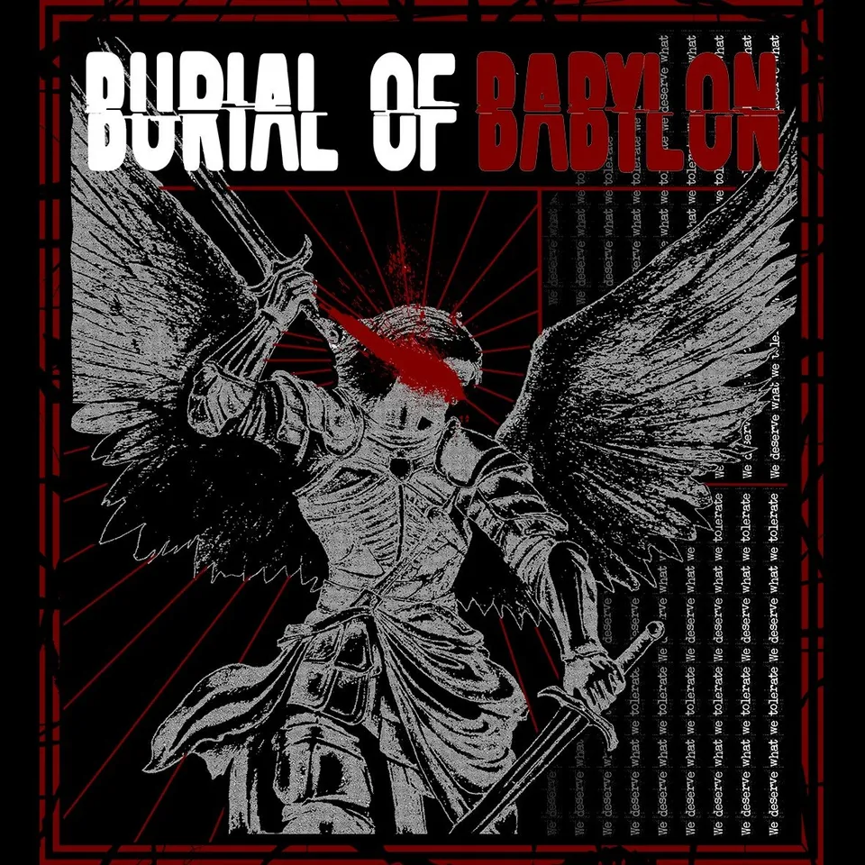 Burial of Babylon Angel maglietta cotone organico