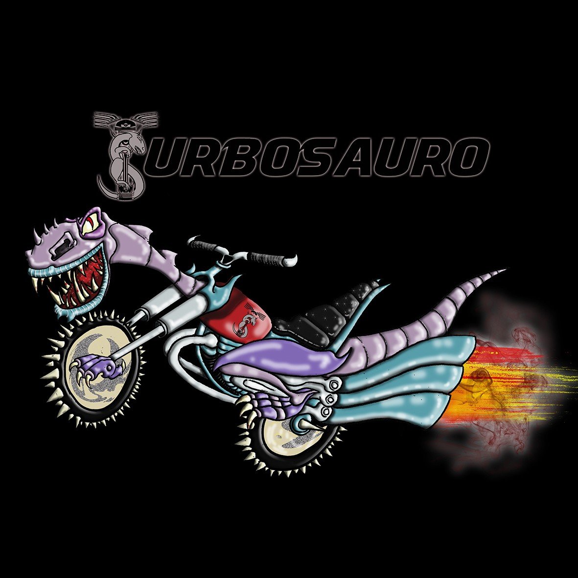 Turbosauro Turbomoto maglietta cotone organico