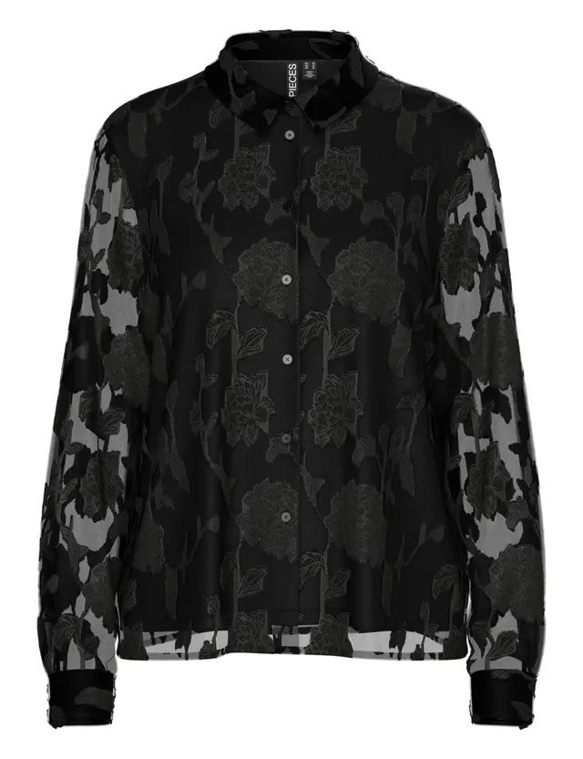 Pieces Pcrumo LS camicia donna maniche lunghe taglia S