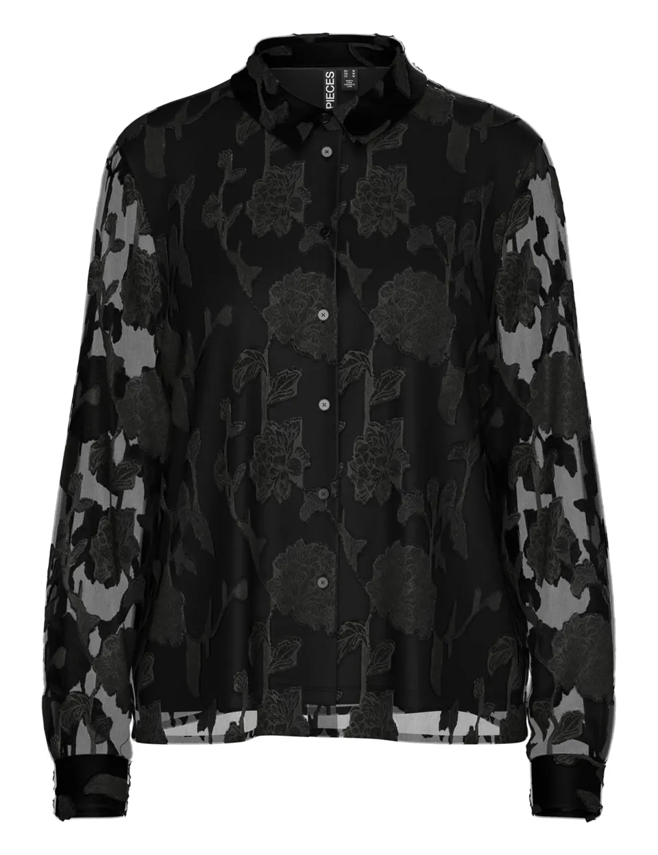 Pieces Pcrumo LS camicia donna maniche lunghe taglia S