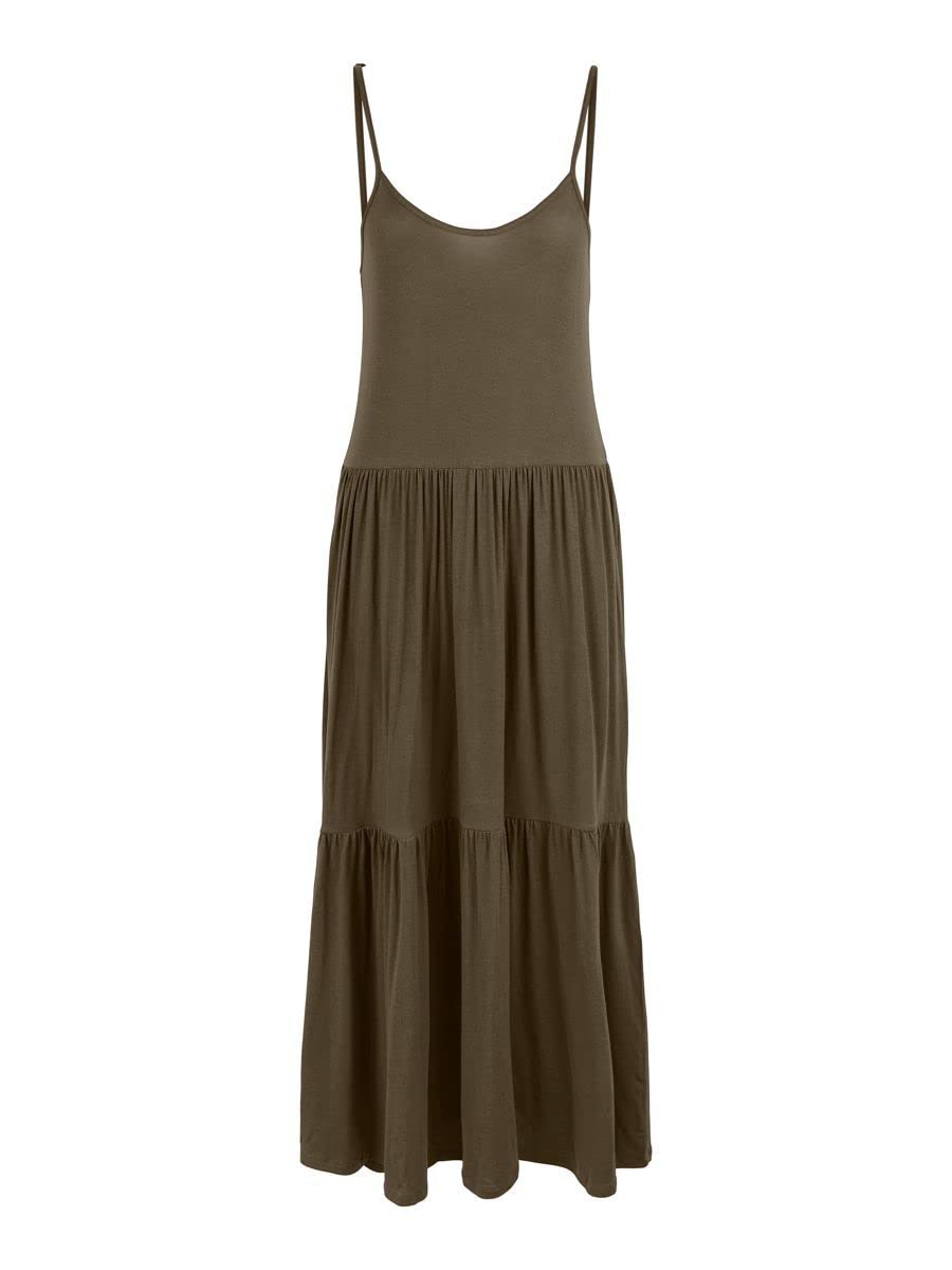 Pieces Pcneora Strap vestito midi donna elegante
