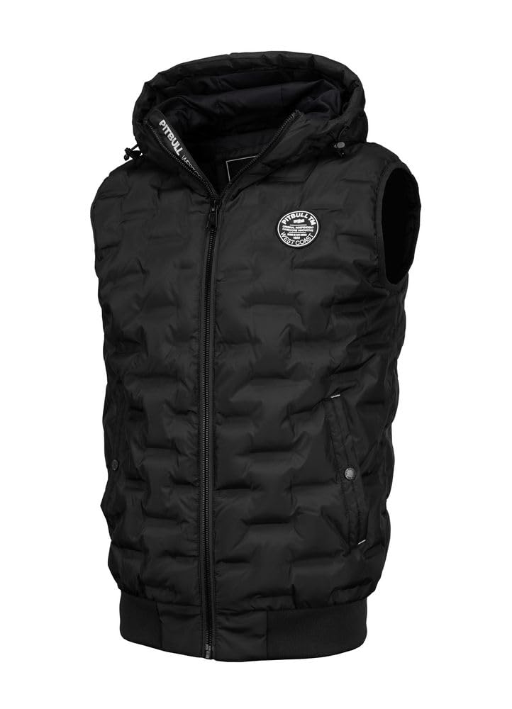 Pitbull Carver gilet uomo con cappuccio caldo sportivo