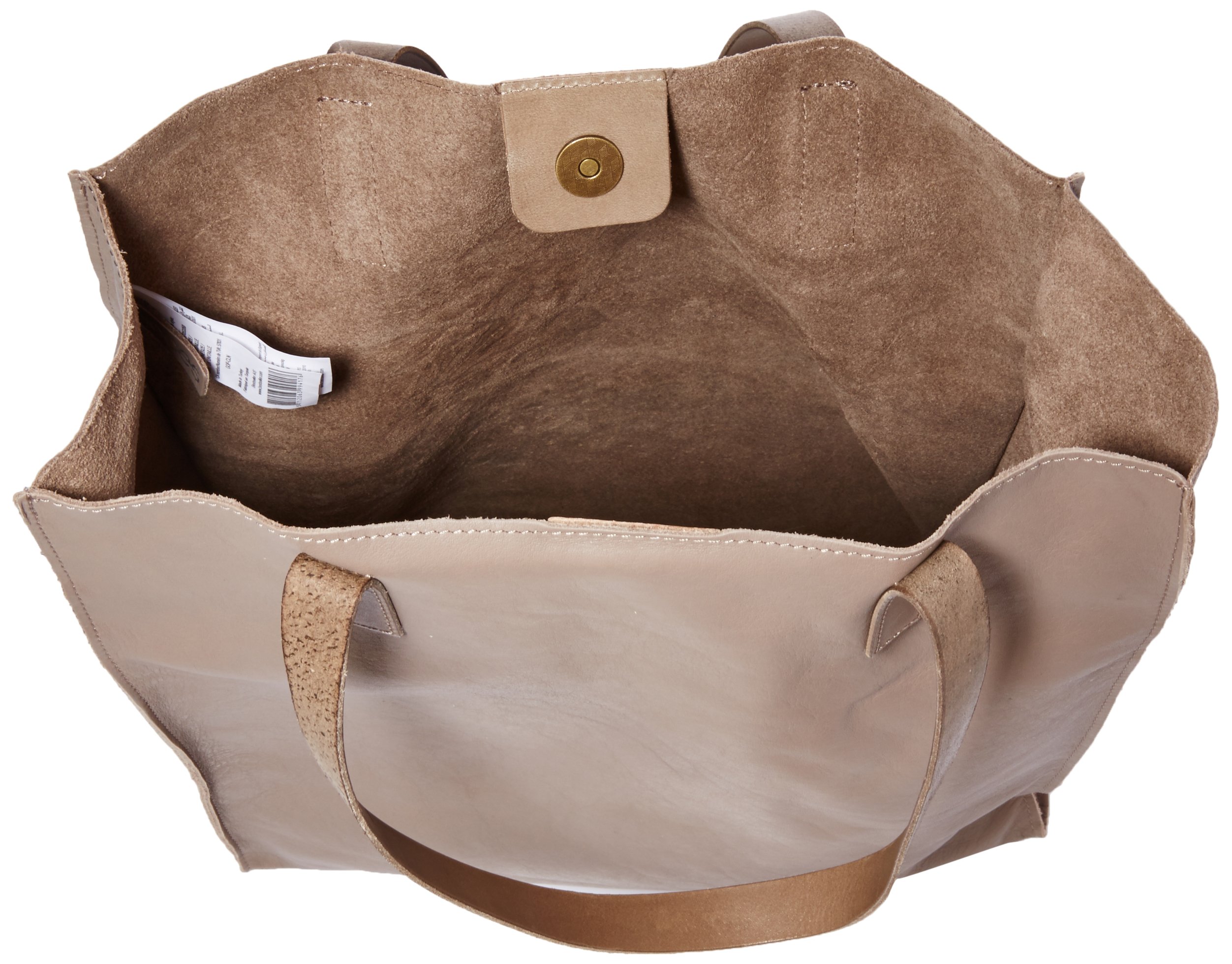 Pieces Filina Leather Net shopper donna pelle rete