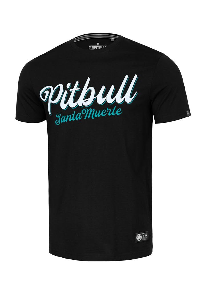 Pitbull Santa Muerte 24 t-shirt uomo cotone stampa retro