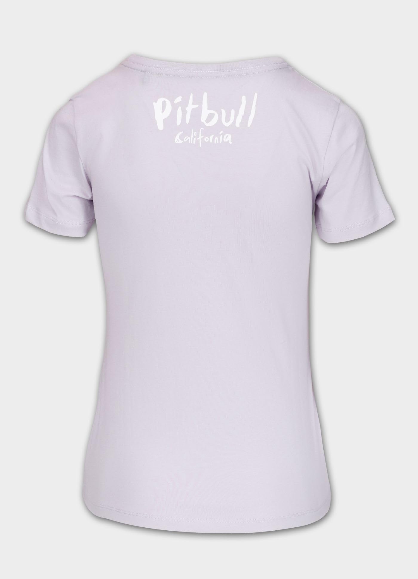 Pitbull West Coast Watercolor t-shirt donna cotone lilla slim