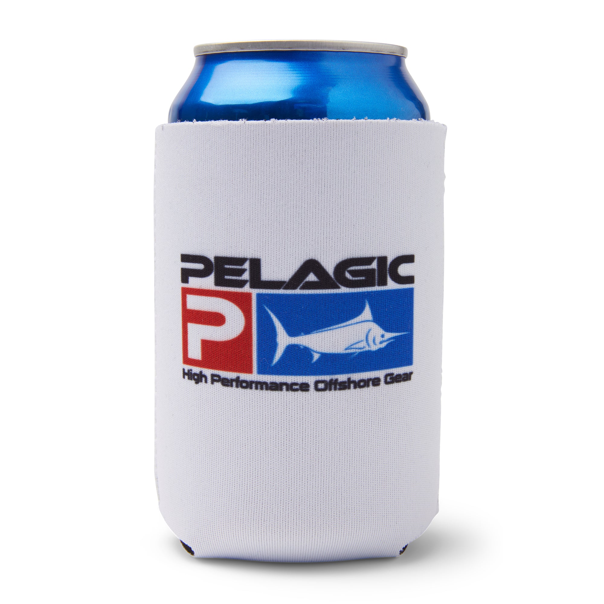 Pelagic Deluxe Coozie porta lattina bianco neoprene