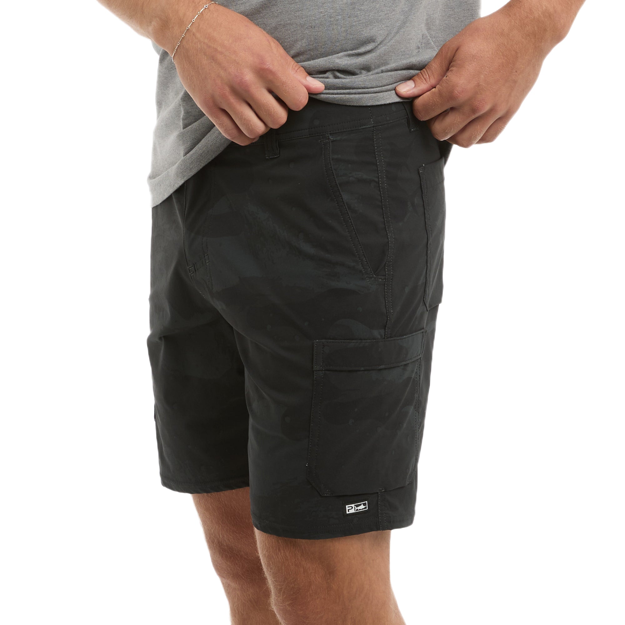 Pelagic Madeira Cargo bermuda uomo nero nylon stretch cargo
