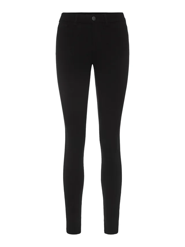 Pieces Pcskin Mw jeggings donna nero taglia L elasticizzati