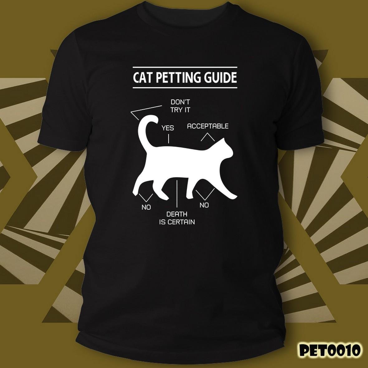 Matrix Music Store Cats Petting Guide t-shirt unisex cotone