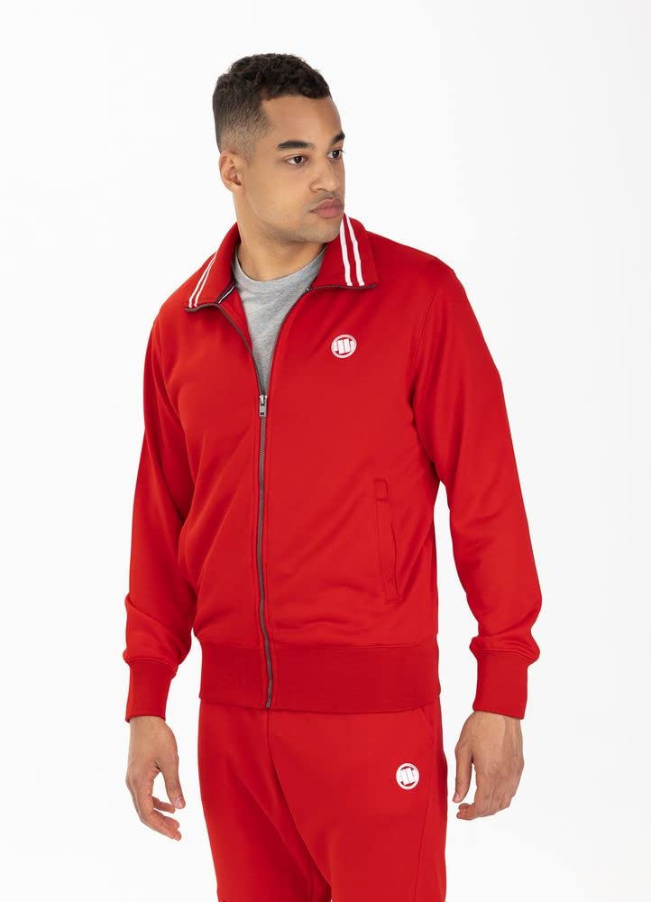 Pit Bull West Coast Oldschool Track Jacket Small Logo giacca rossa S