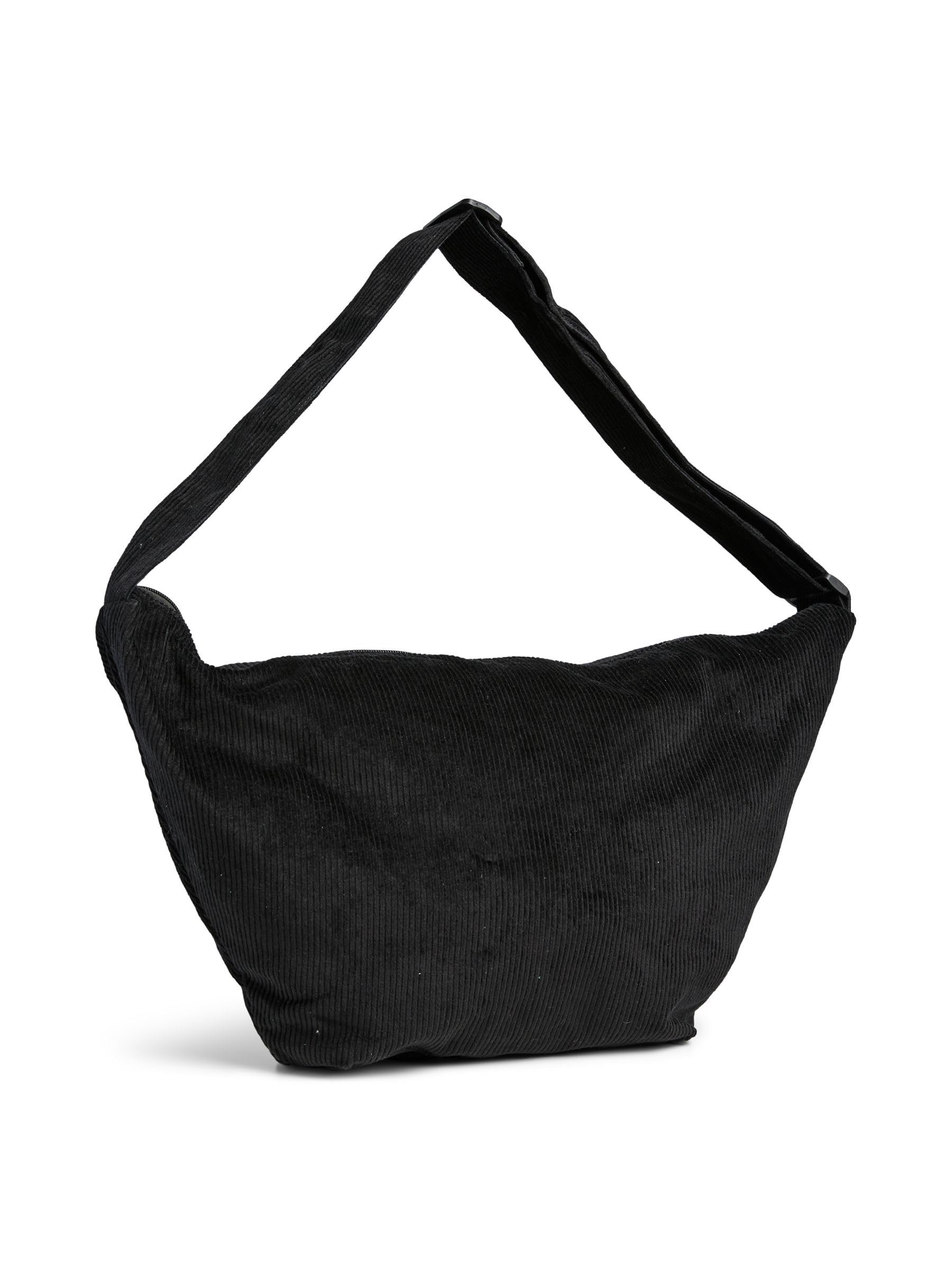 PIECES Pcamanda XL Corduroy Marsupio Donna Nero