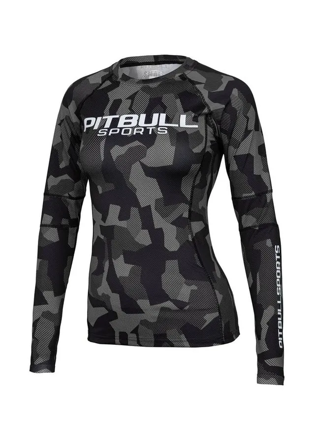 Pit Bull West Coast Dillard rashguard grigio L maniche lunghe