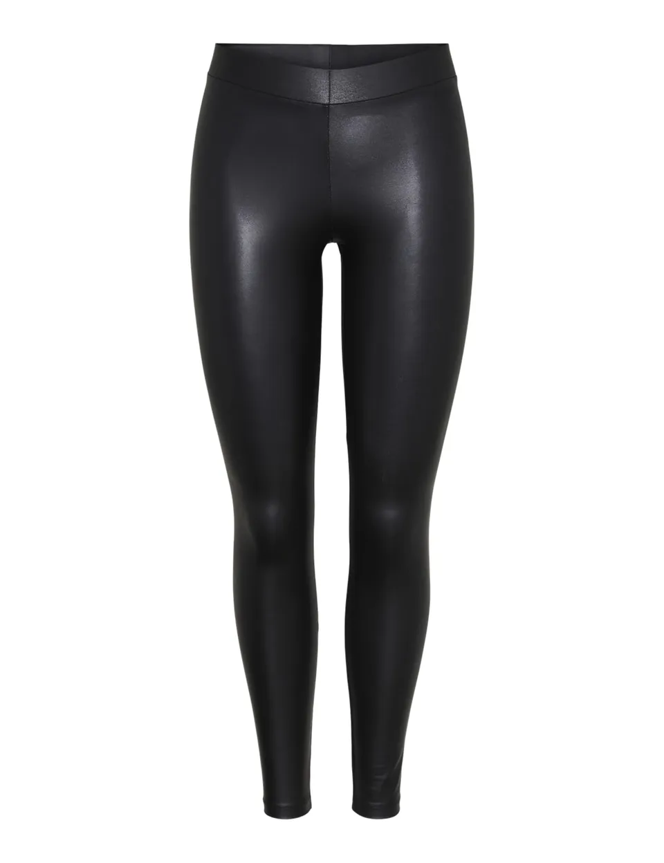 PIECES leggings ecopelle donna M-L effetto opaco