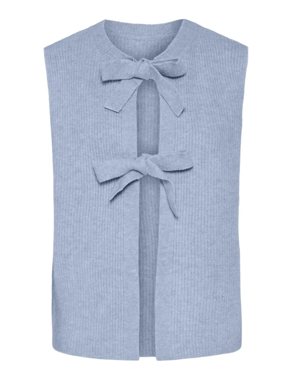 Pieces Pcsilly Rev Tie gilet in maglia donna azzurro XXL
